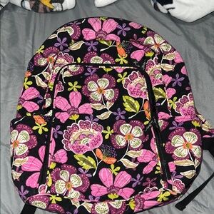 Vera Bradley Pink and Purple Floral Backpack